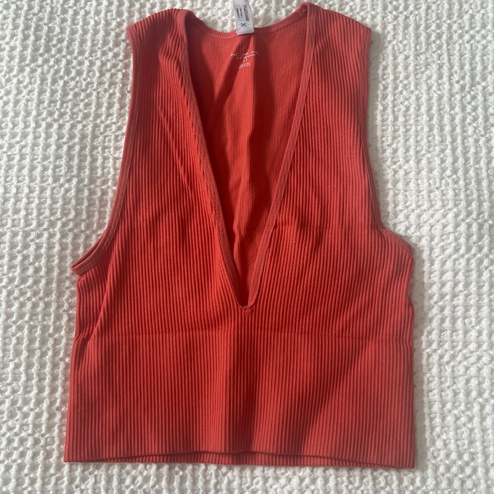 Urban Outfitters Out from Under coral ribbed tanktop